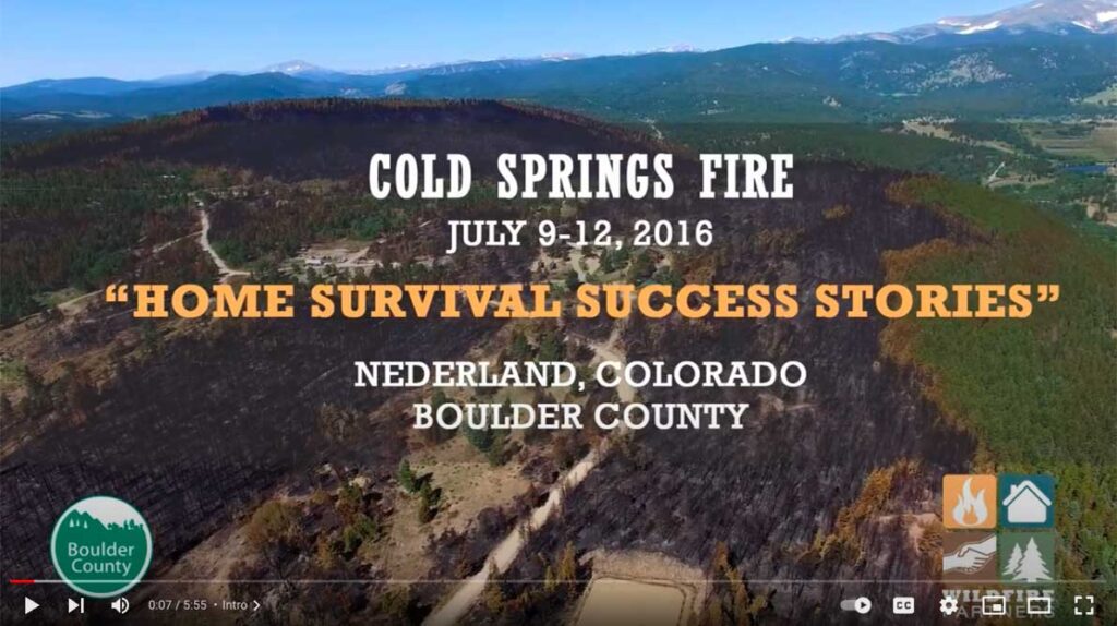 (5:56) Learn how all eight Wildfire Partners homes in the Cold Springs Fire burn area survived the Cold Springs fire.