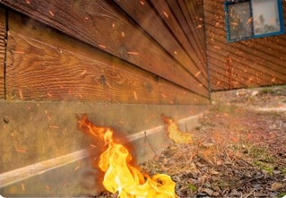 revised metal flashing helps prevent Fire hitting metal flashing protecting wood home siding