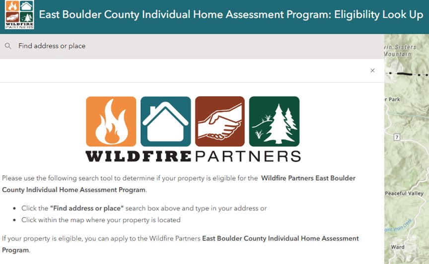 Front page of East County Home Assessment application